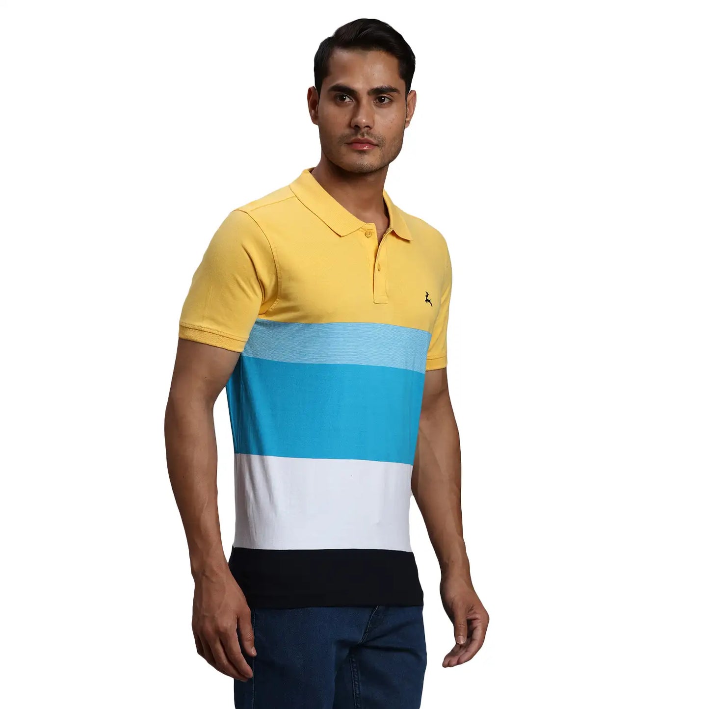 Men Regular Fit Grey Polo