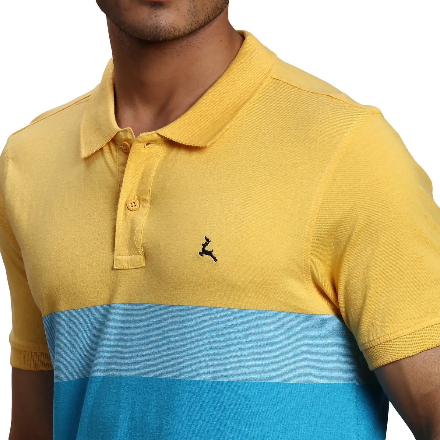 Men Regular Fit Grey Polo