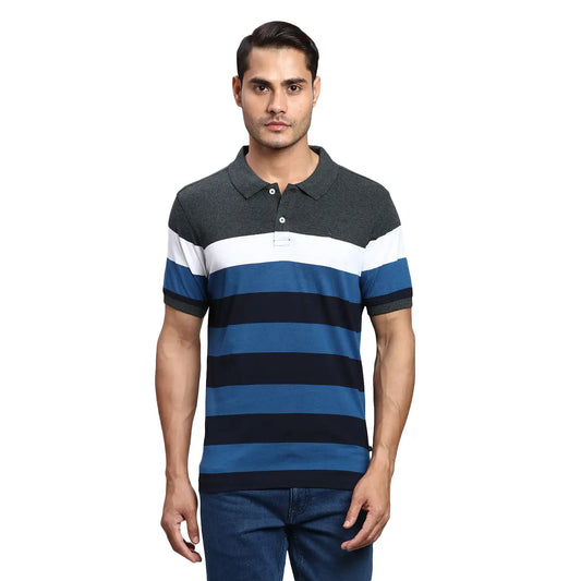 Men Regular Fit White Polo