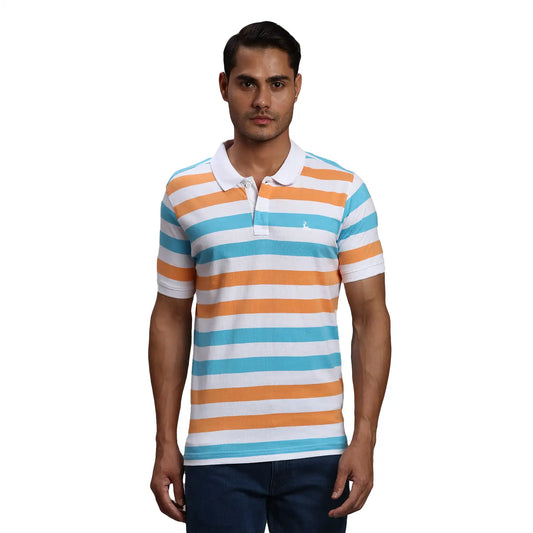 Men Regular Fit Yellow Polo