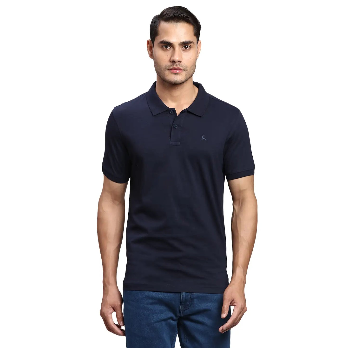 Men Regular Fit Green Polo