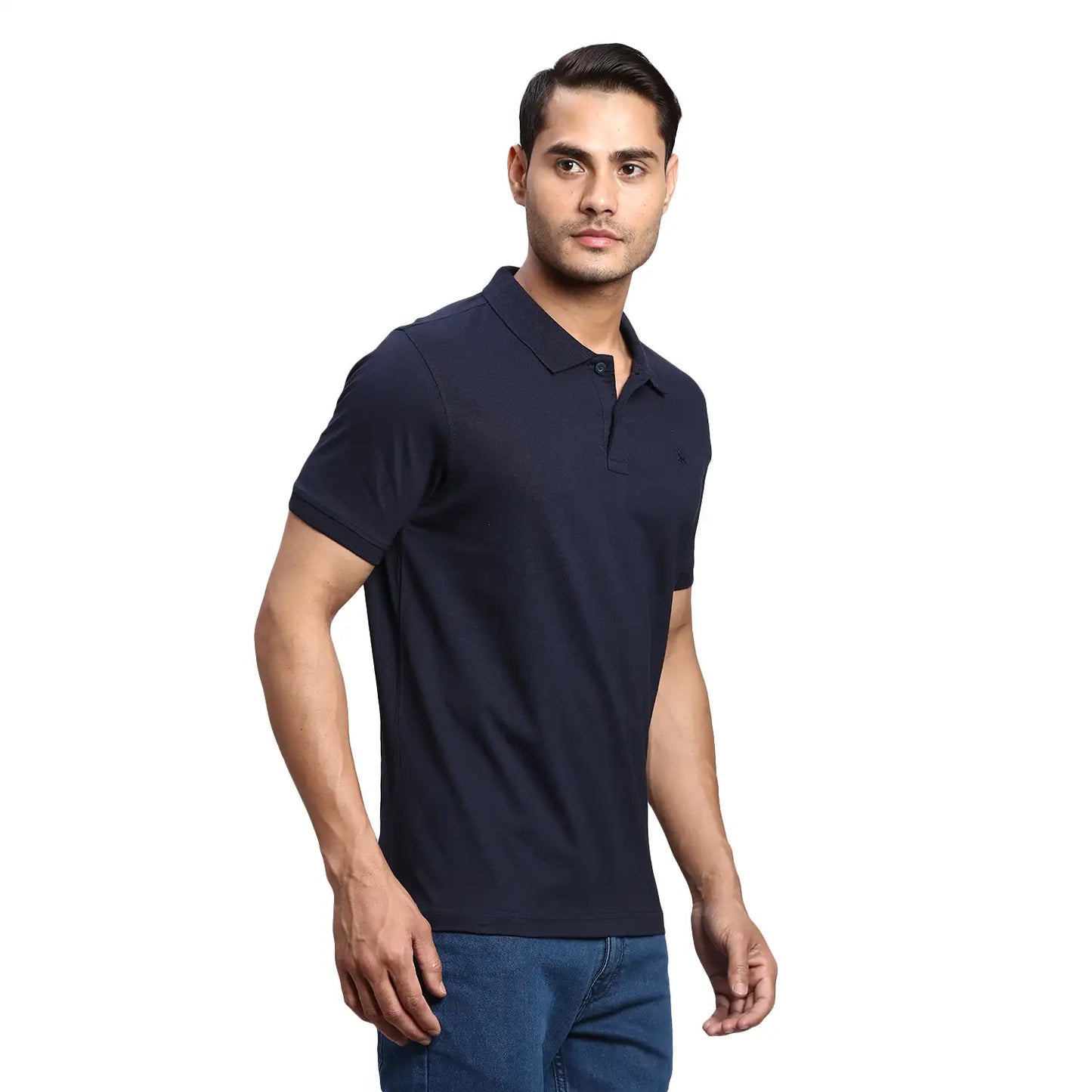 Men Regular Fit Green Polo