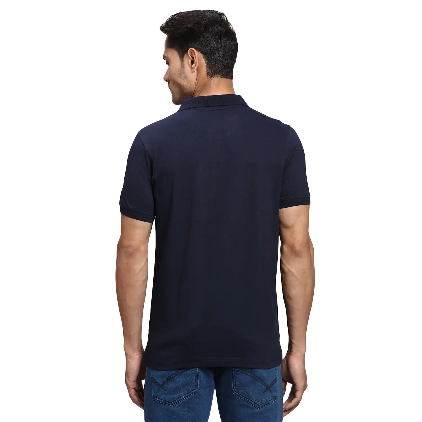 Men Regular Fit Green Polo