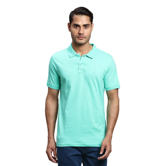 Men Regular Fit White Polo