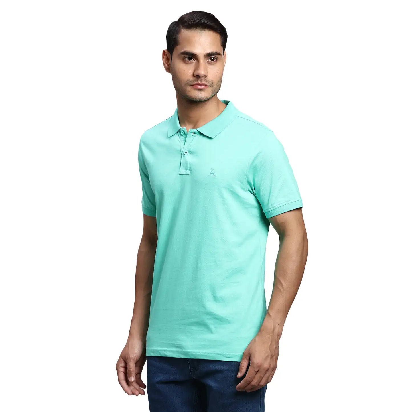 Men Regular Fit White Polo