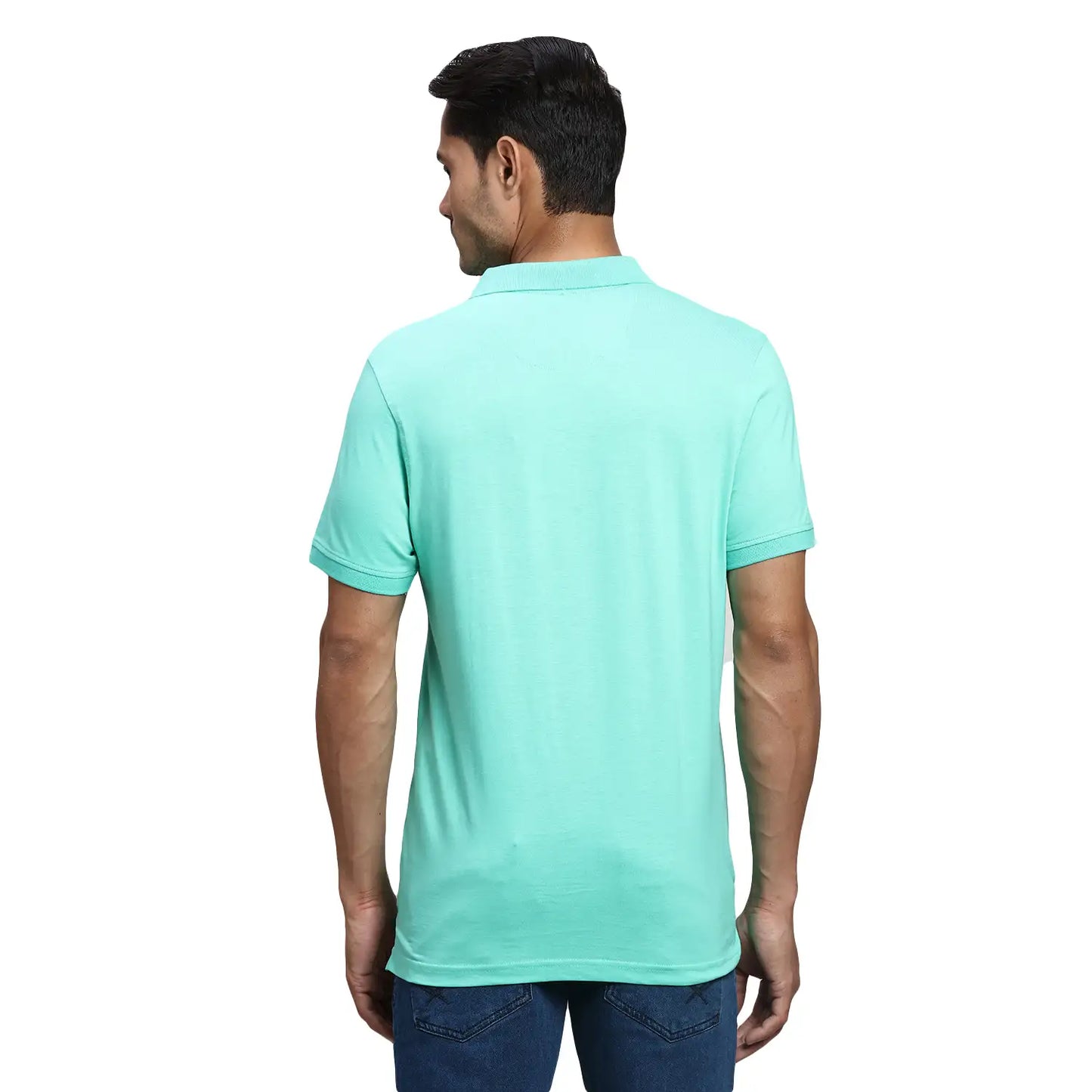 Men Regular Fit White Polo