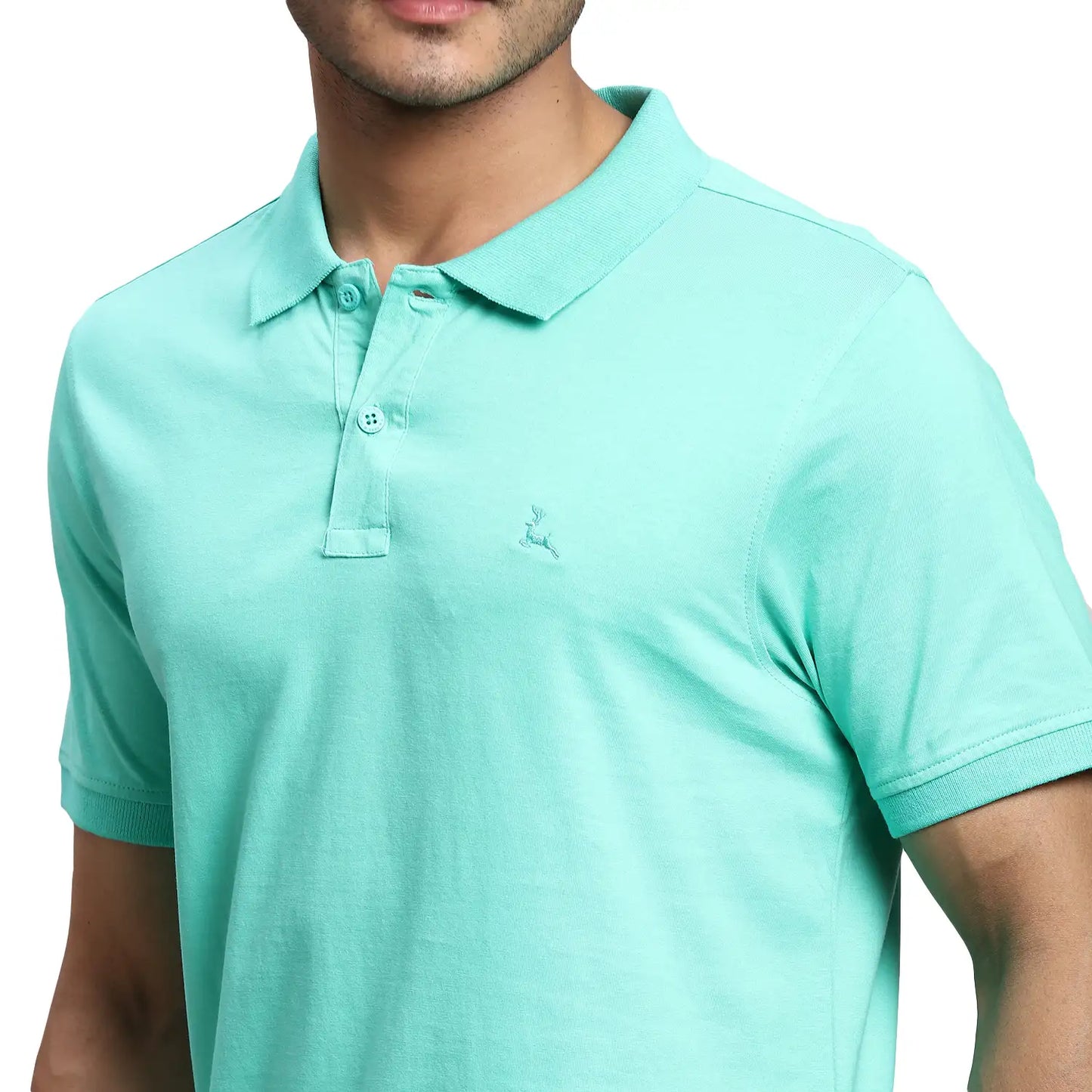 Men Regular Fit White Polo