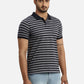 Men Regular Fit Blue T-Shirt