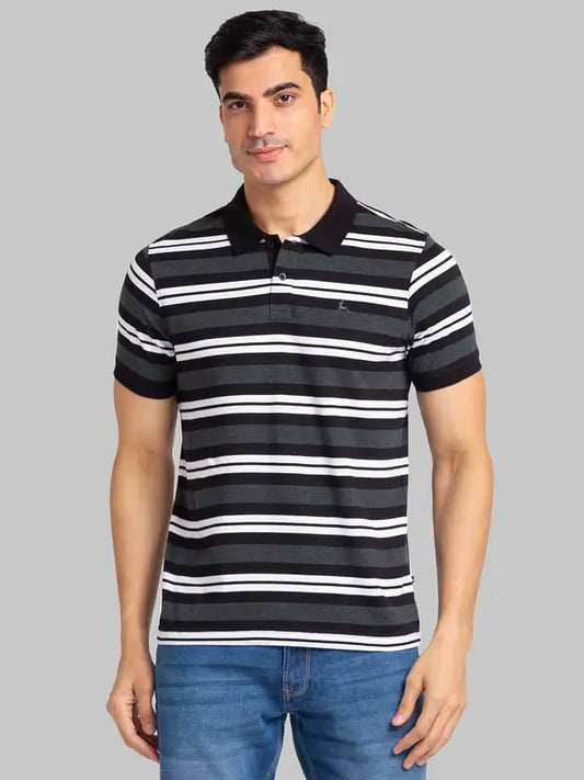 Men Regular Fit Blue T-Shirt