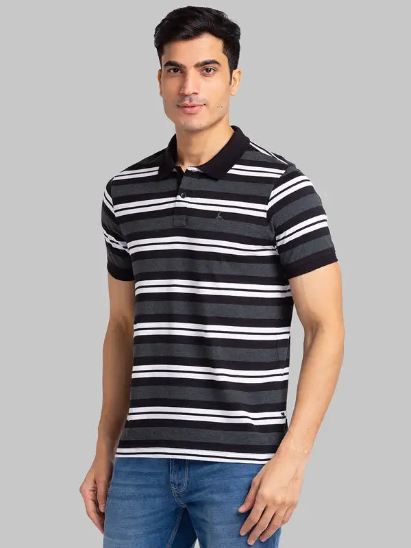 Men Regular Fit Blue T-Shirt