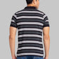 Men Regular Fit Blue T-Shirt