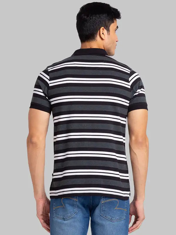 Men Regular Fit Blue T-Shirt