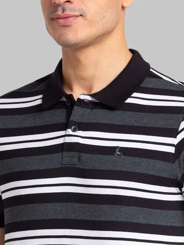 Men Regular Fit Blue T-Shirt
