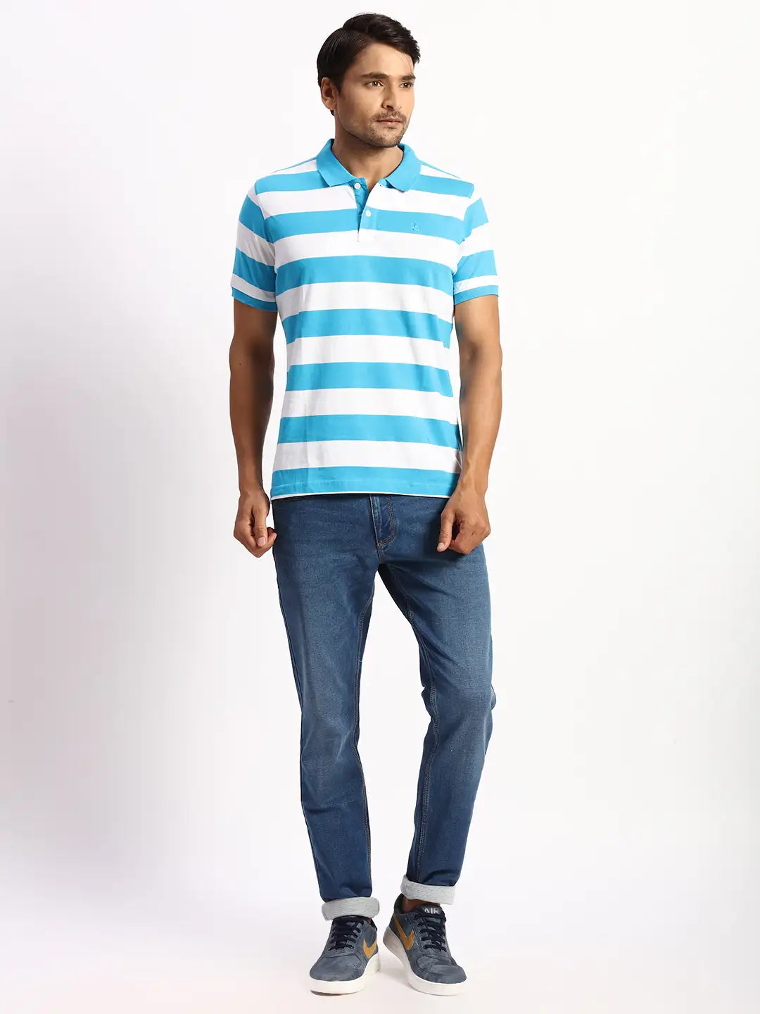 Men  Blue T-SHIRT