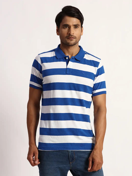 Men  Blue T-SHIRT