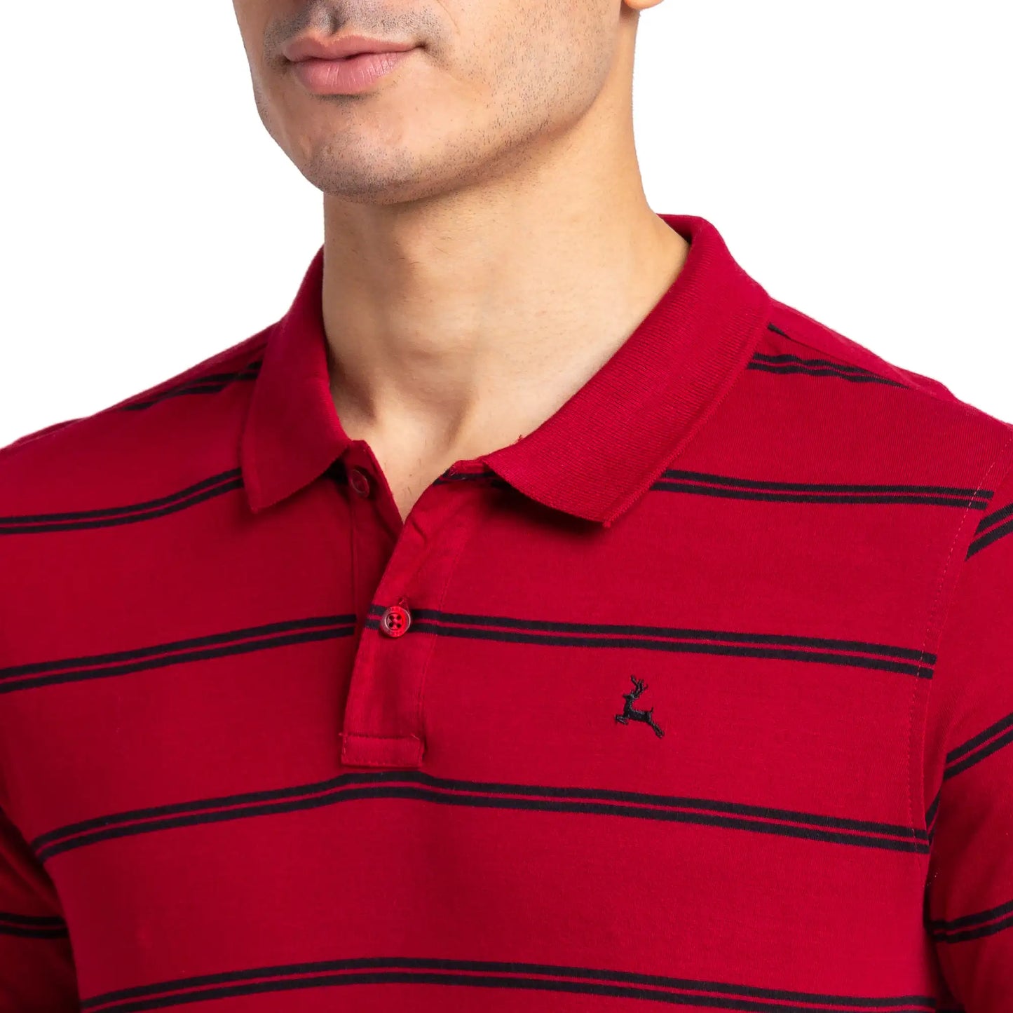 Men Regular Fit Blue Polo