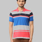 Men Regular Fit Blue T-Shirt