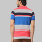Men Regular Fit Blue T-Shirt