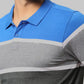 Men Regular Fit Blue T-Shirt