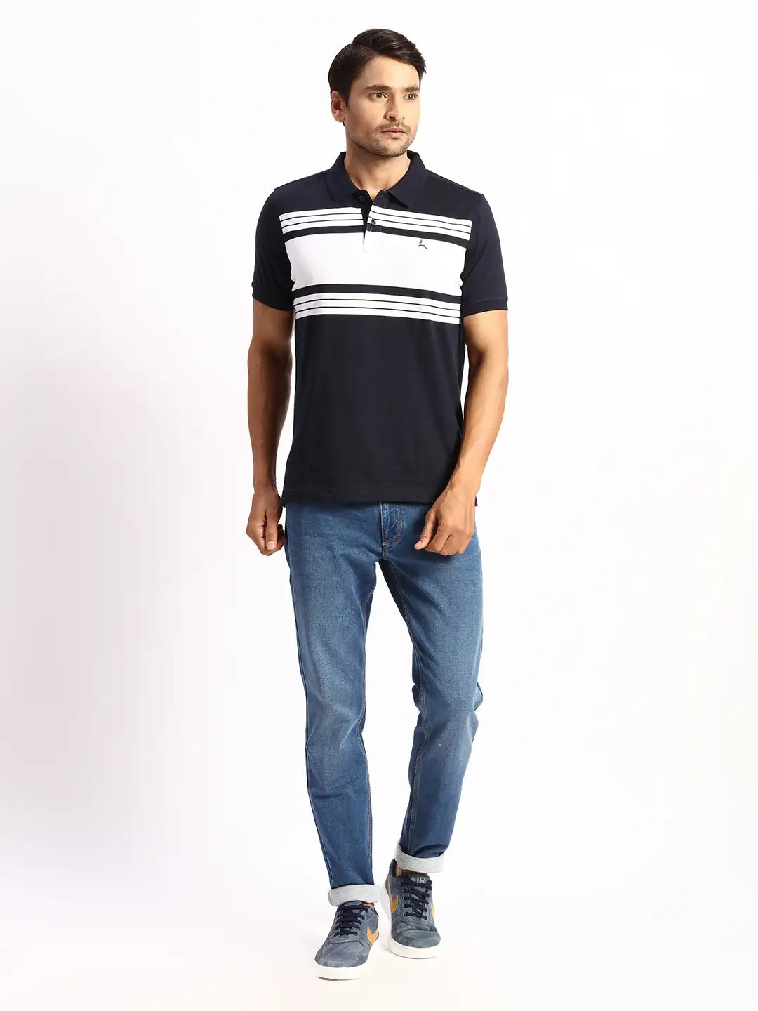 Men Regular Fit Green T Shirt