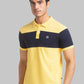 Parx Men Blue Yarn Dyed Regular Fit Cotton Polo Neck T-Shirt