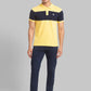Parx Men Blue Yarn Dyed Regular Fit Cotton Polo Neck T-Shirt