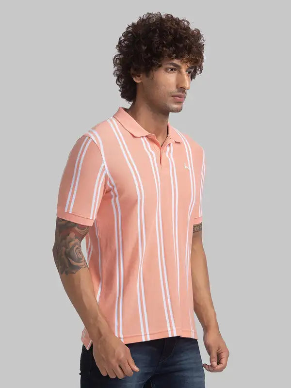Men Regular Fit Blue T-Shirt