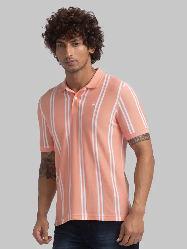 Men Regular Fit Blue T-Shirt