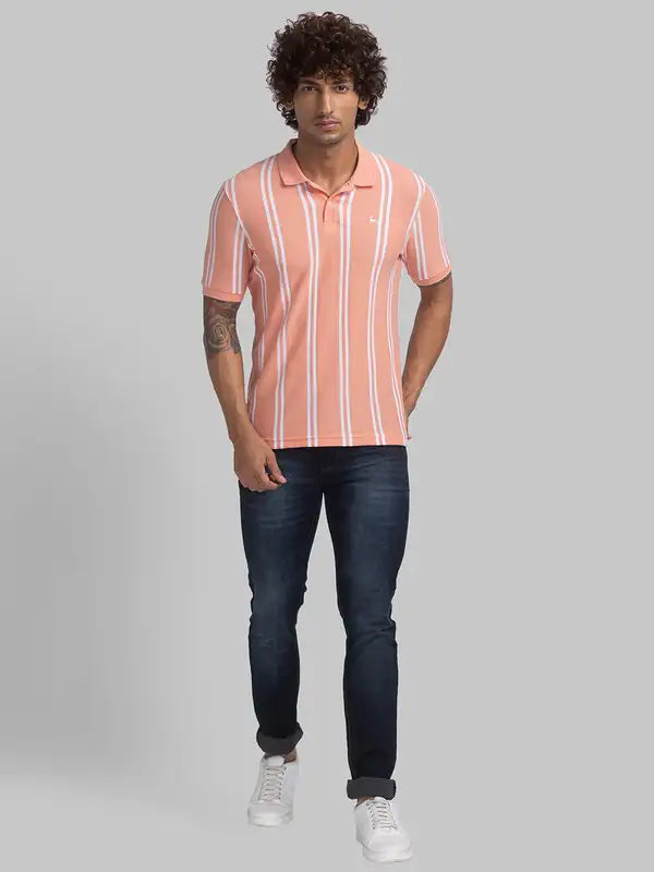 Men Regular Fit Blue T-Shirt