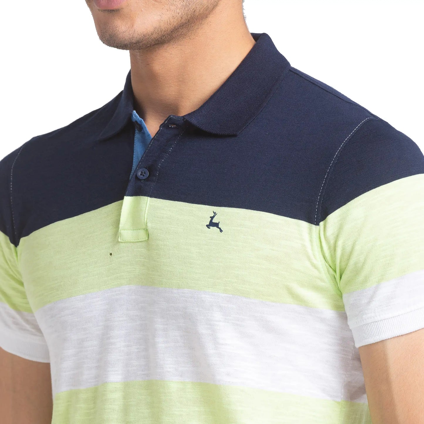 Men Regular Fit Yellow Polo