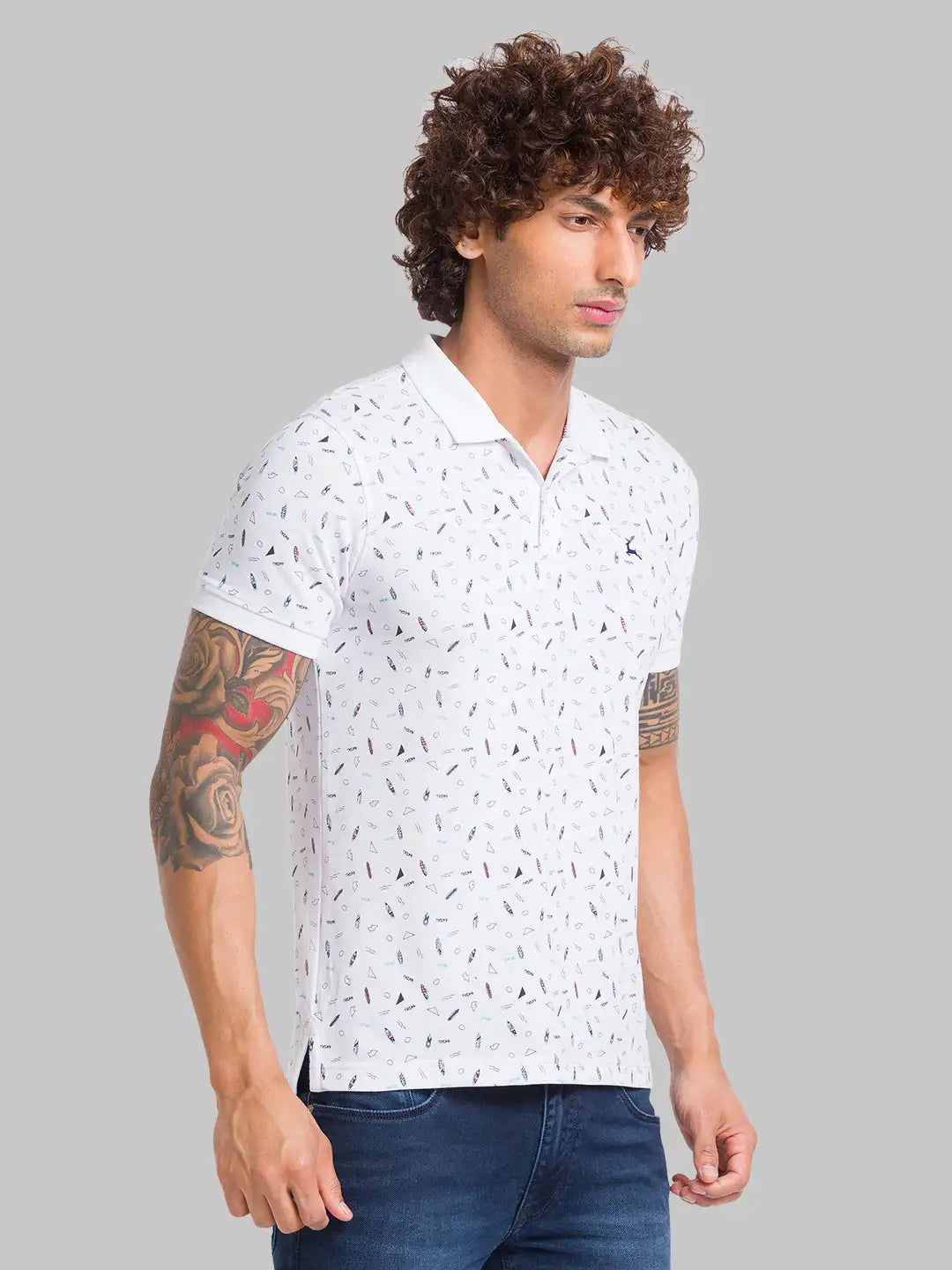 Parx Men Red Yarn Dyed Regular Fit Cotton T-Shirt