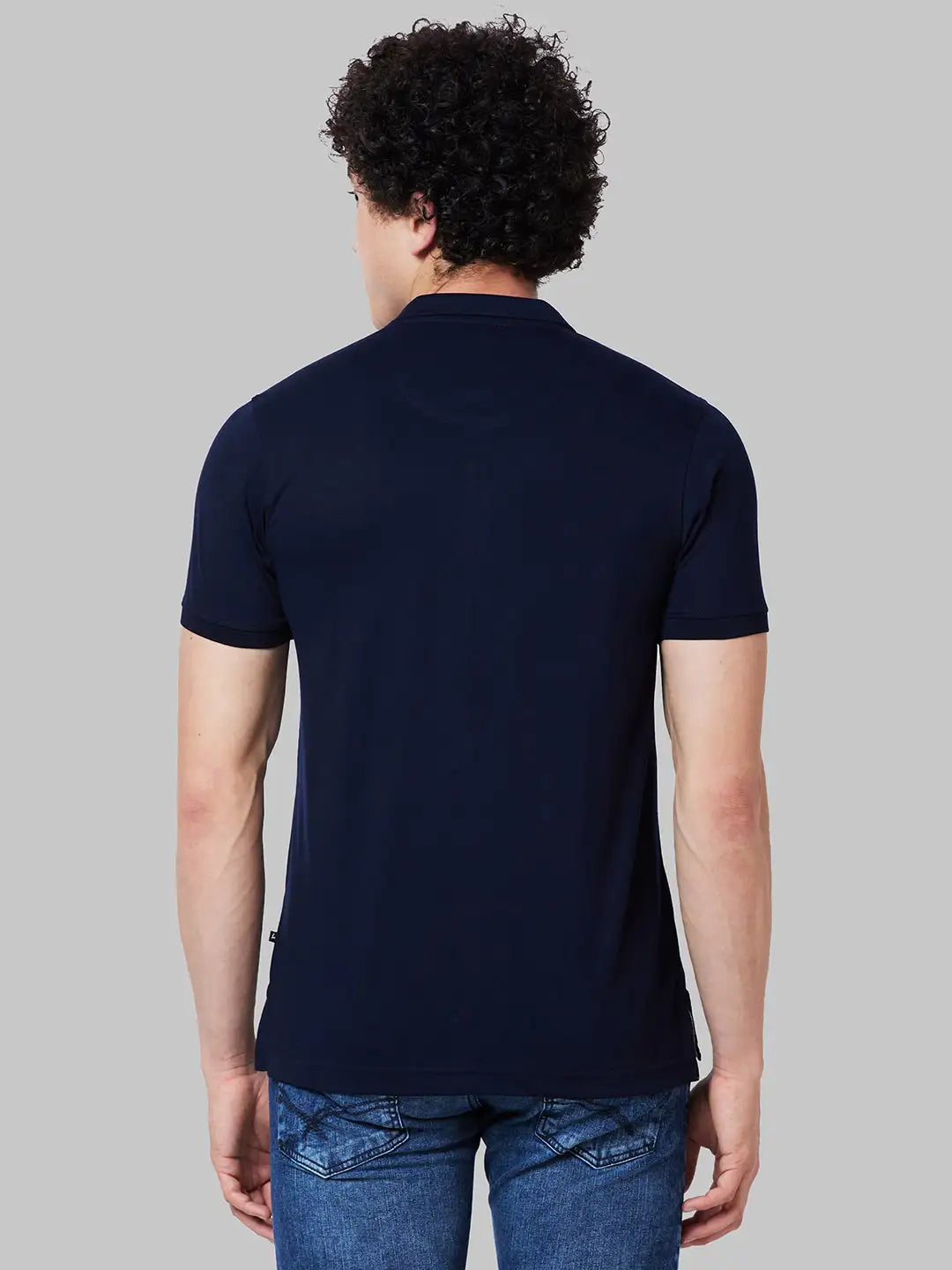Men Regular Fit Black T-Shirt