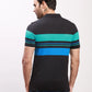 Parx Men Petrol Yarn Dyed Regular Fit Cotton T-Shirt