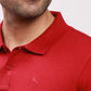 Parx Men White Solid Regular Fit Cotton Half Sleeve T-Shirt