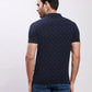 Parx Men Petrol Print Regular Fit Cotton T-Shirt