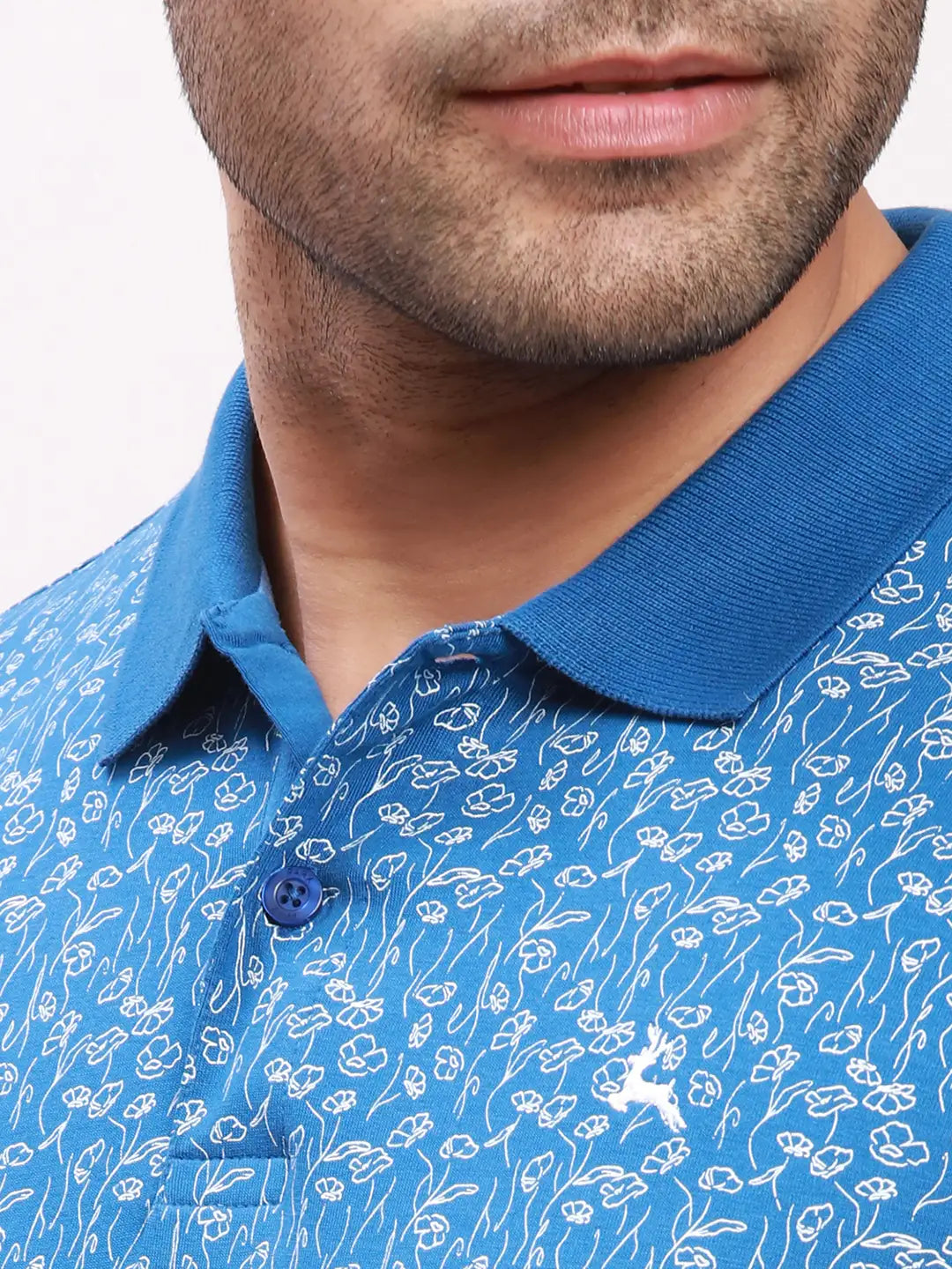 Parx Men Red Print Regular Fit Cotton T-Shirt