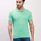 Parx Men Blue Print Regular Fit Cotton T-Shirt