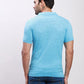 Parx Men Blue Print Regular Fit Cotton T-Shirt