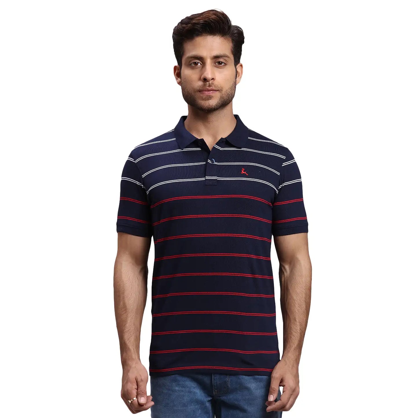 Men Regular Fit Dark Pink T-Shirt