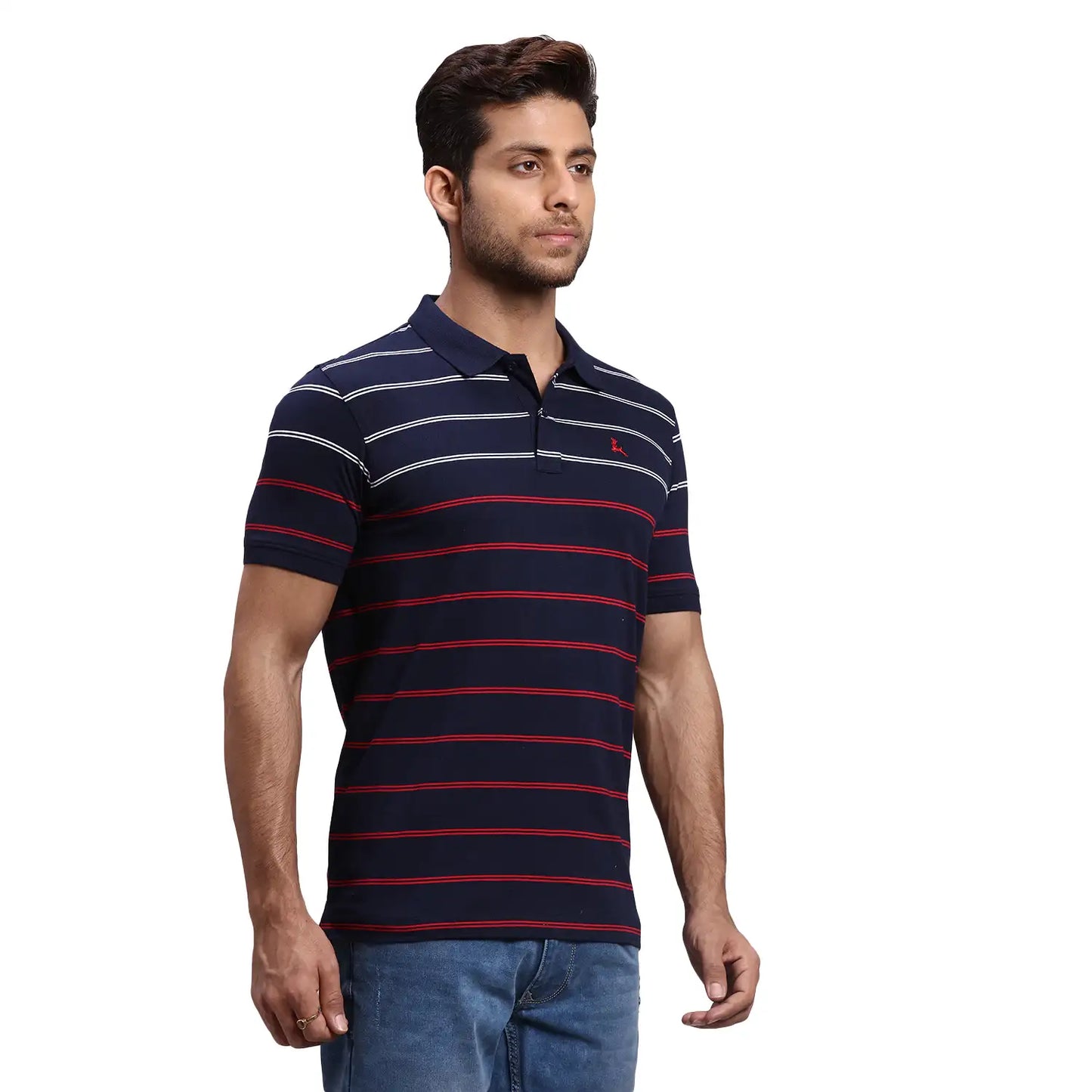 Men Regular Fit Dark Pink T-Shirt