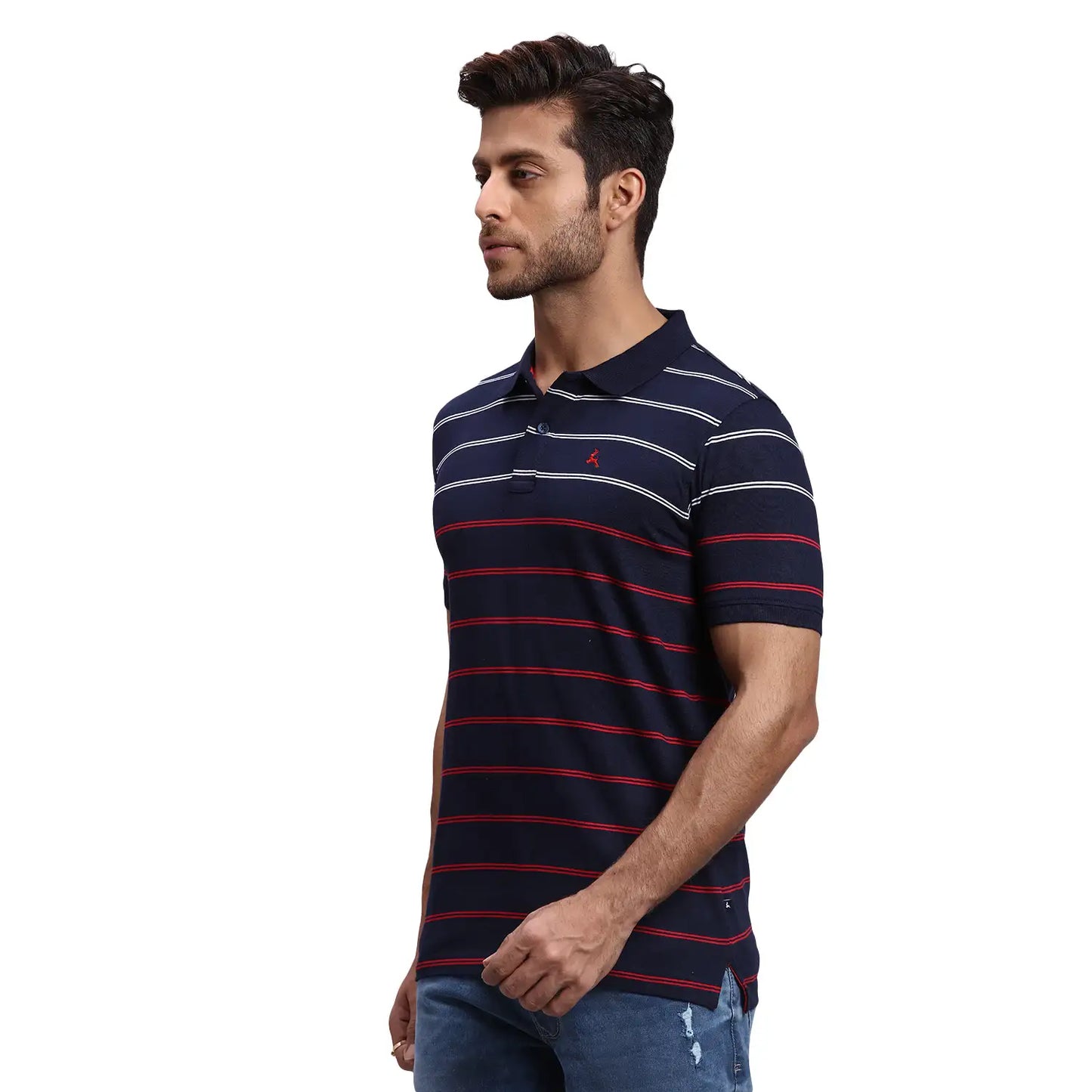 Men Regular Fit Dark Pink T-Shirt