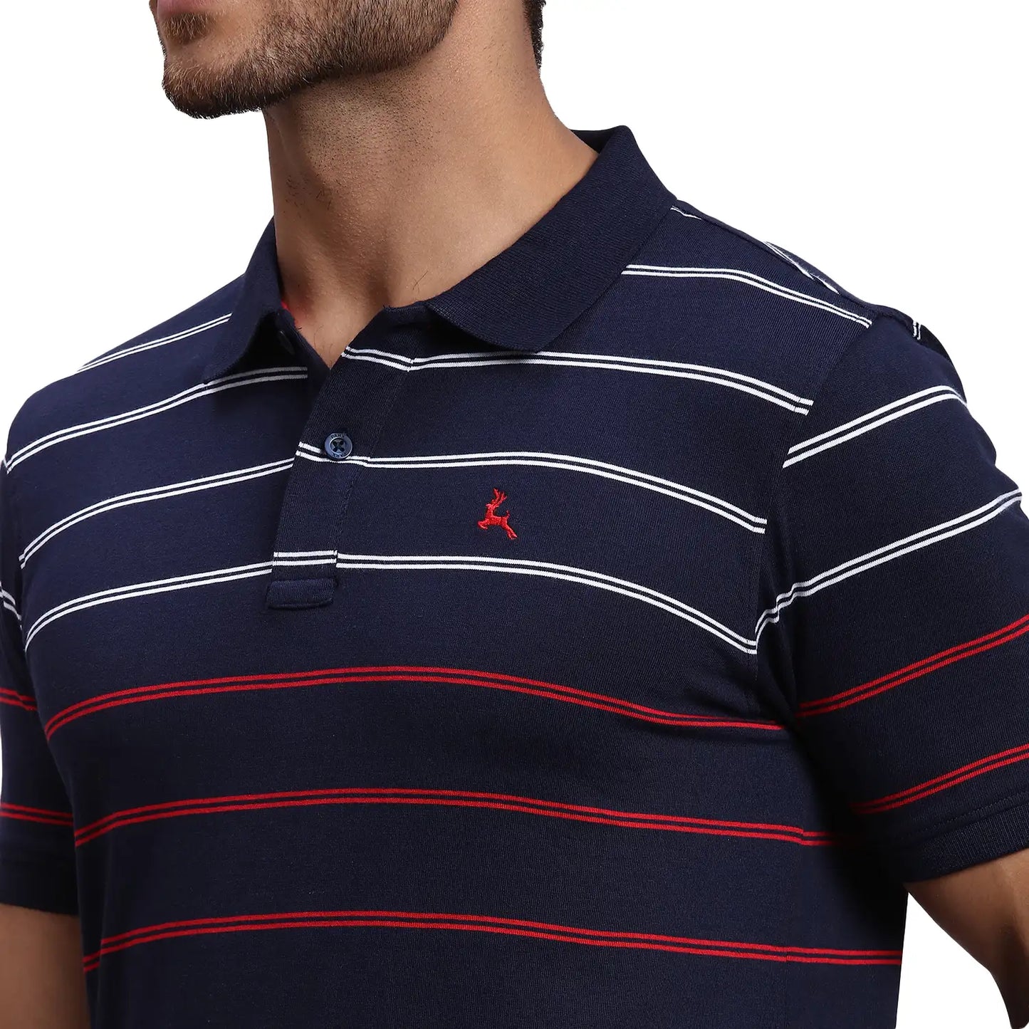 Men Regular Fit Dark Pink T-Shirt