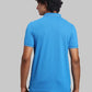 Men Regular Fit Blue Polo