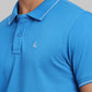 Men Regular Fit Blue Polo