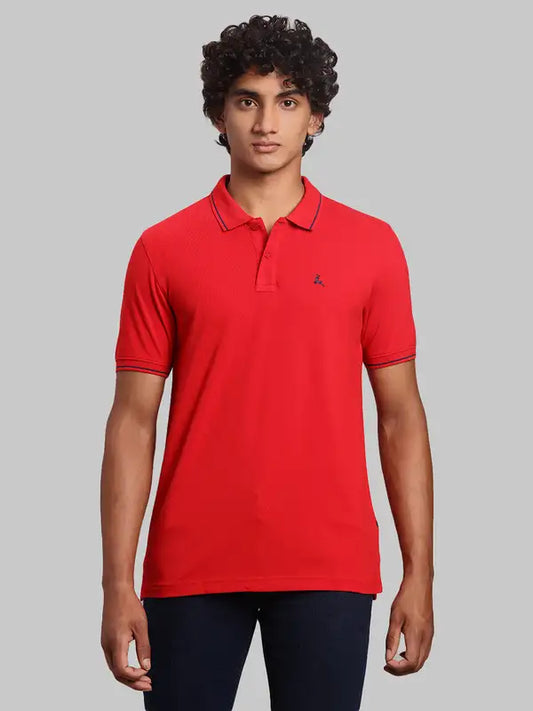 Men Regular Fit Green Polo
