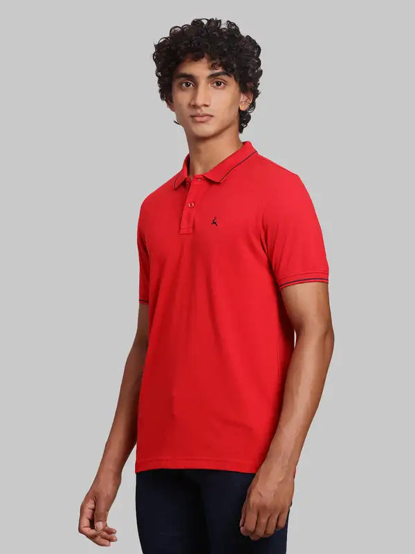 Men Regular Fit Green Polo