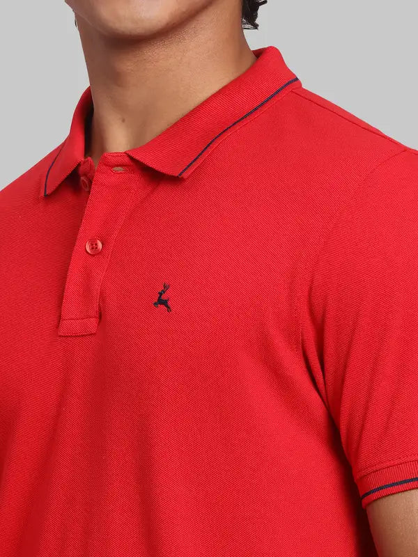 Men Regular Fit Green Polo