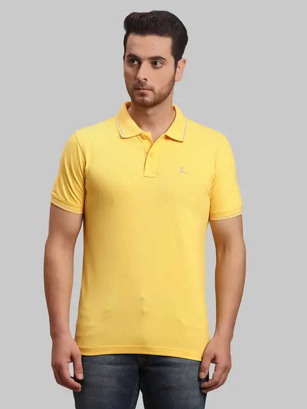 Men Regular Fit White Polo