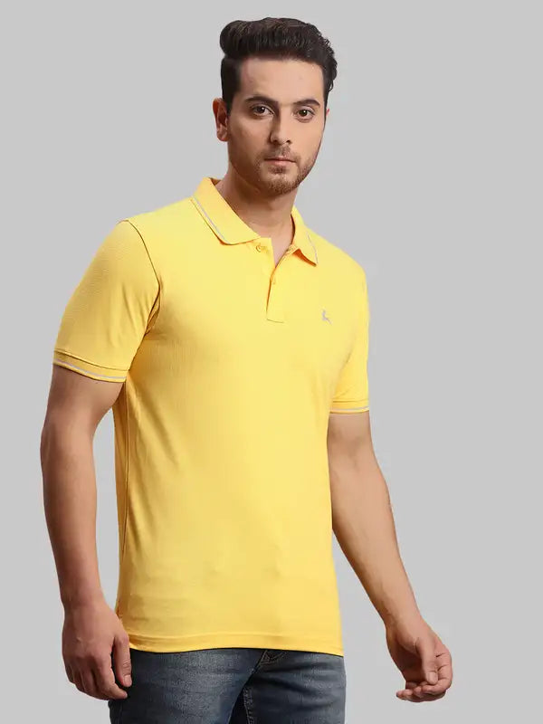 Men Regular Fit White Polo
