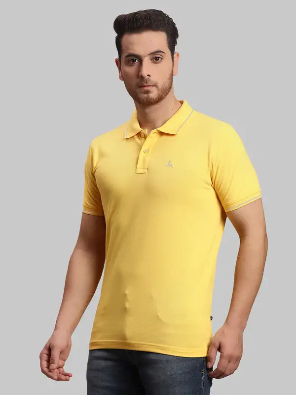 Men Regular Fit White Polo